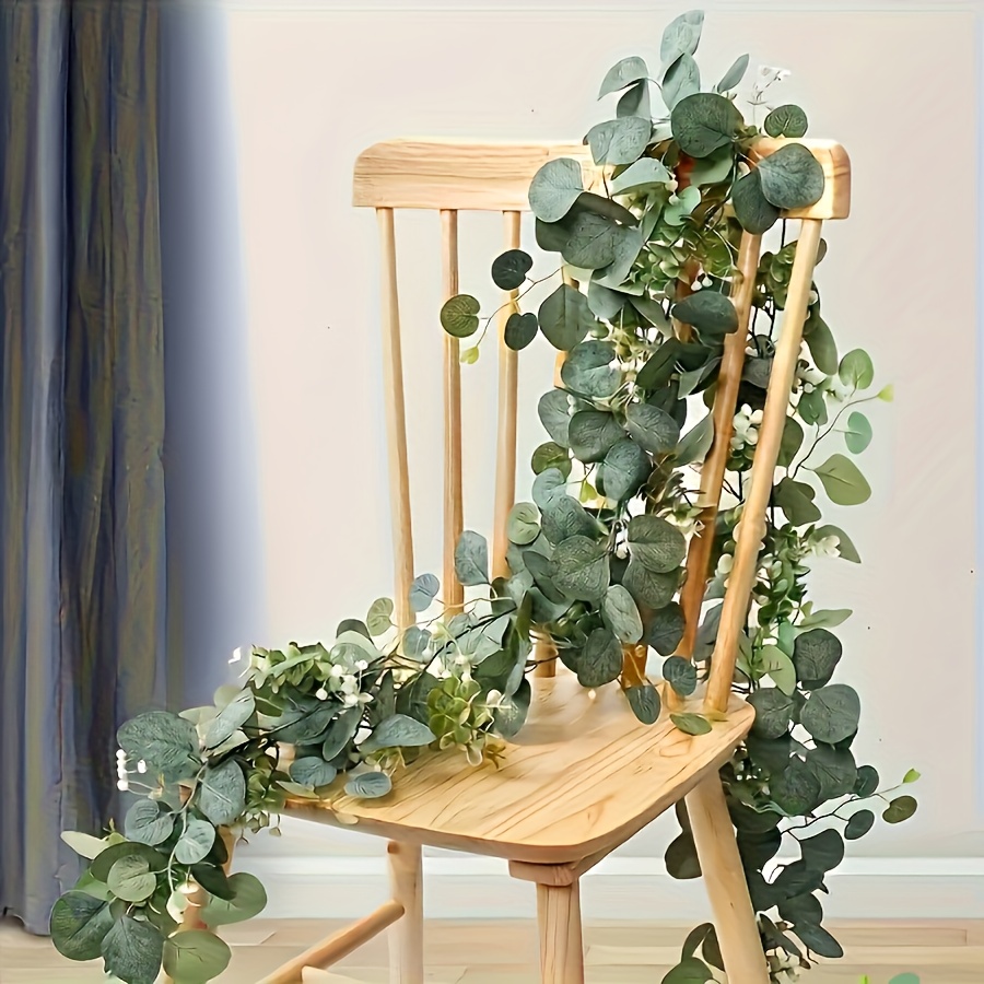 Eucalyptus Preserved - إكليل الأوكالبتوس الاصطناعي فو الكرمة الخضراء