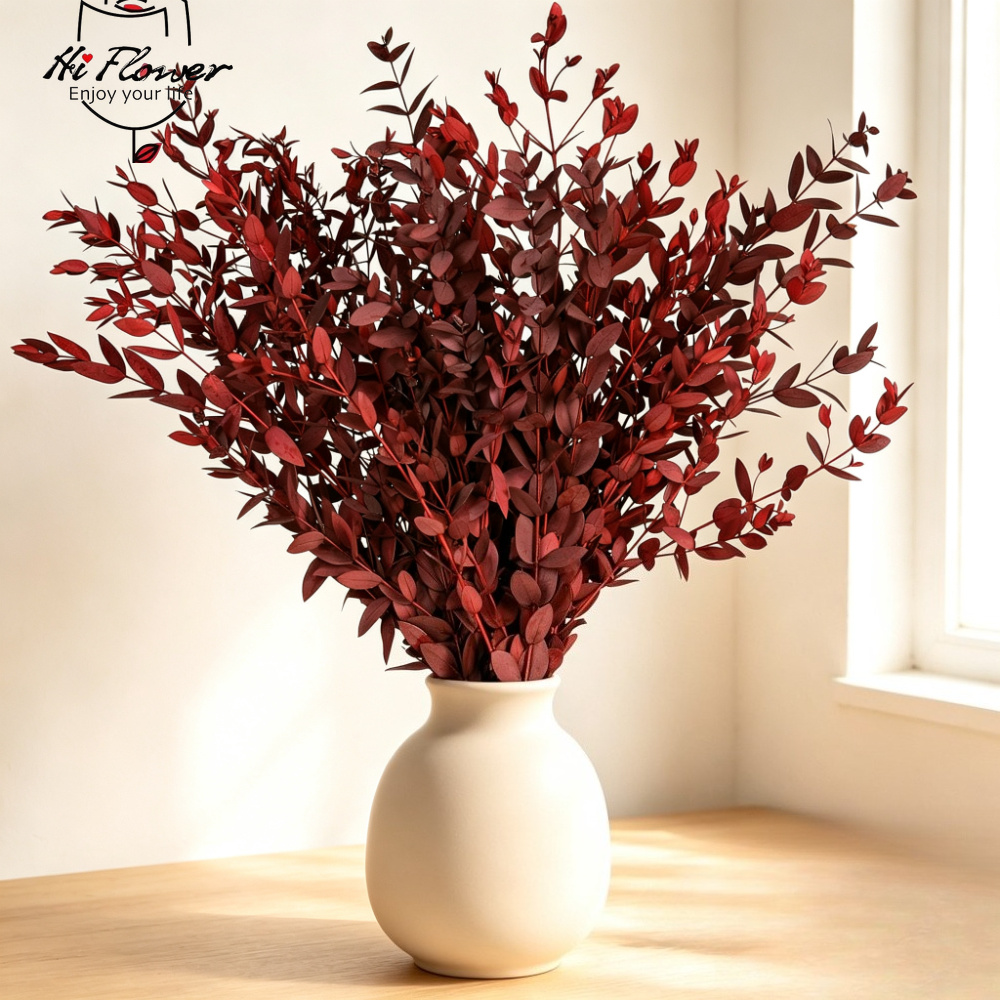 Florist Supply Vases - زهور الأوكالبتوس المجففة الطبيعية، باقة زهور