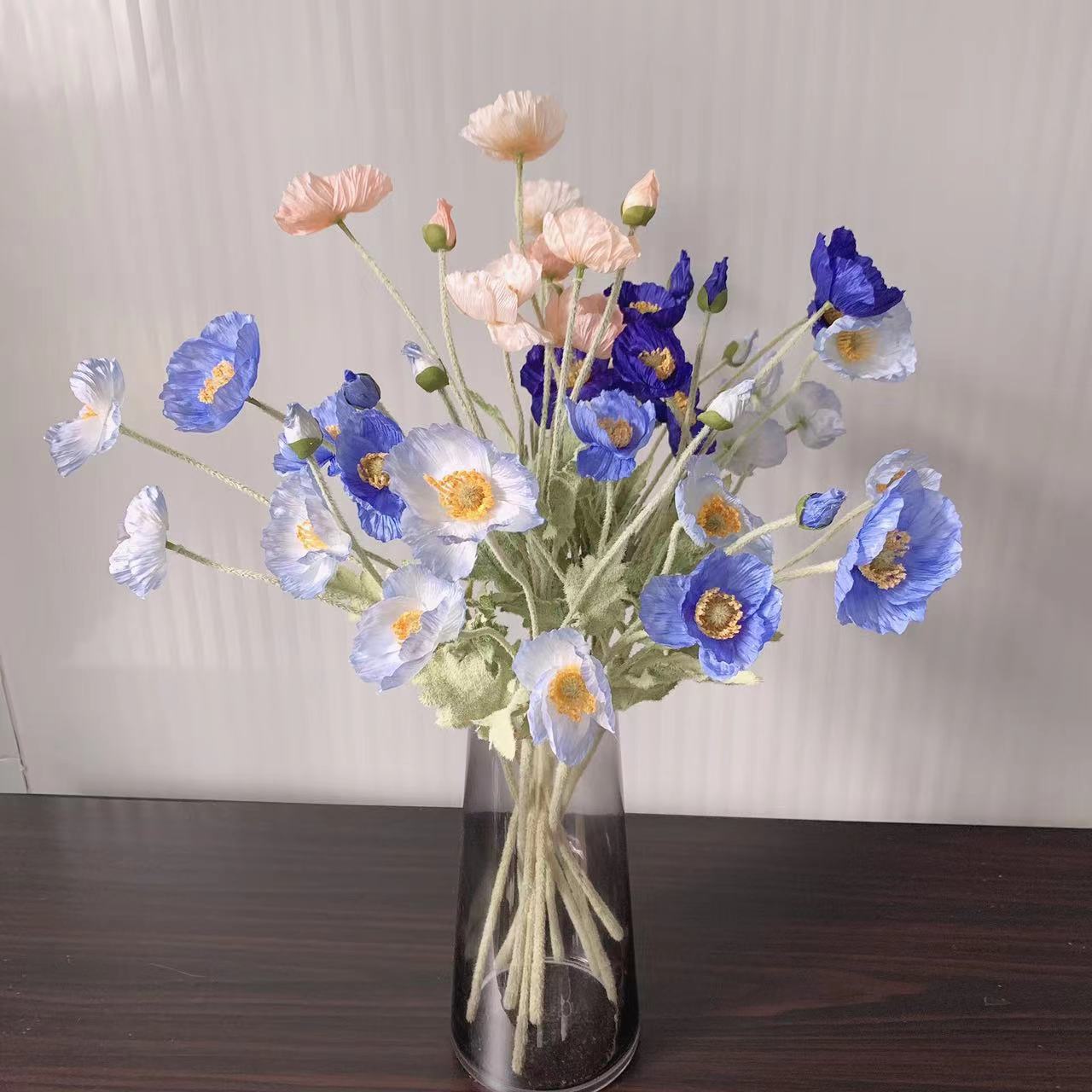 زهور حرير الخشخاش وهمية ، جذع  - مراجعة Florist Supply Bulk وسعره