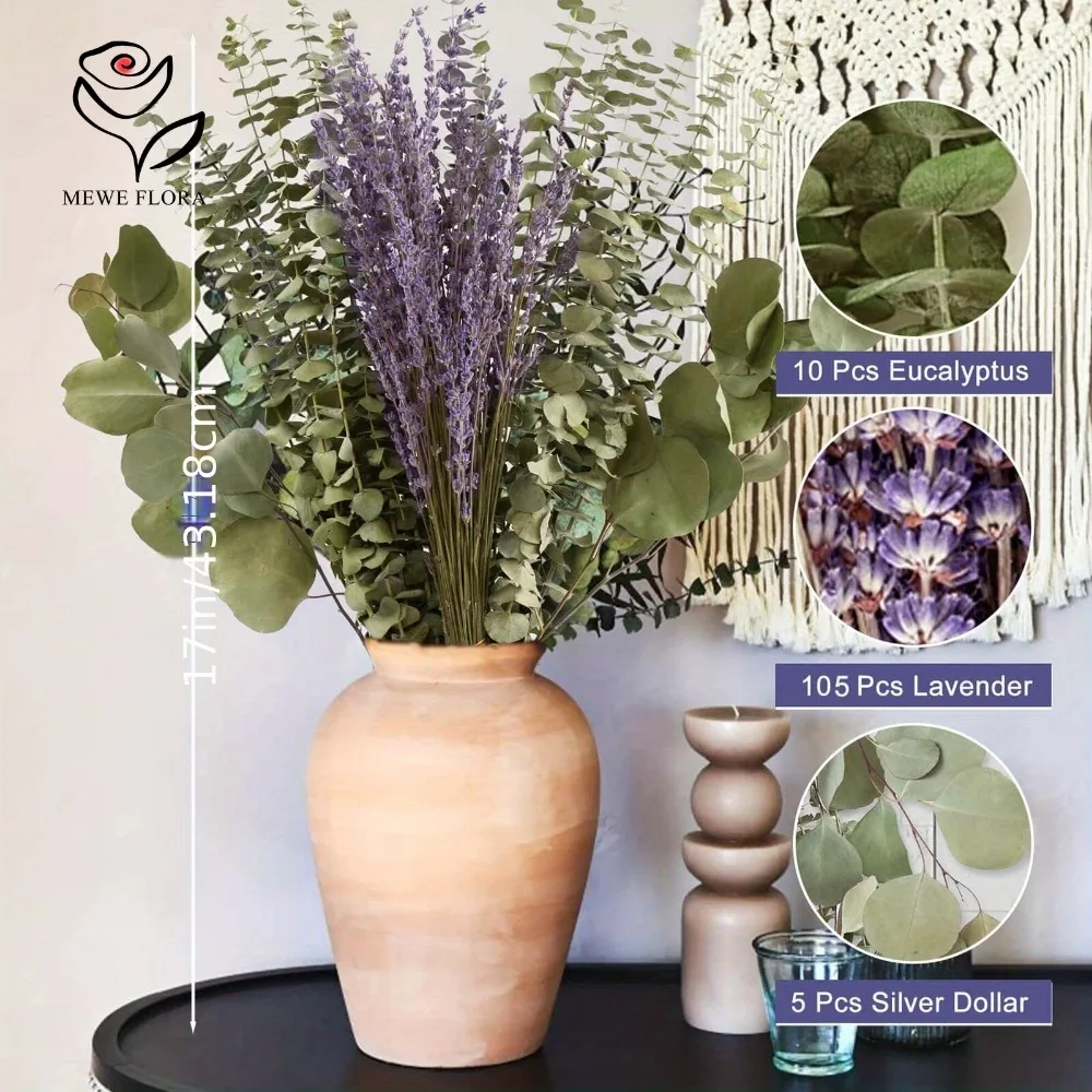 30 قطعة الزهور المجففة المحفوظ - مراجعة Eucalyptus Preserved وسعره